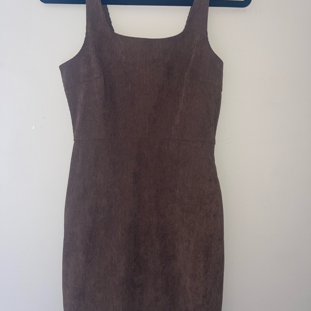 Elegant Brown Mini Dress
